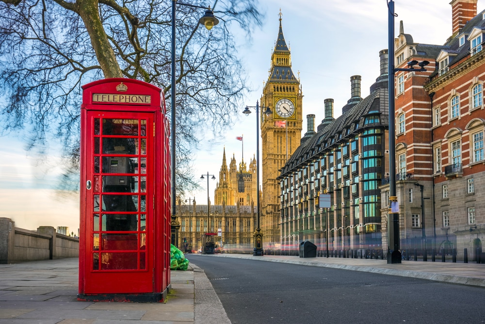 Big Ben and telephone booth in London
