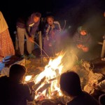 STM Students at Campfire