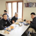 STM 3 Male Students at Breakfast