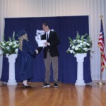 STM Female Graduate Receiving Diploma