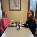 2 Female Students in Cafeteria